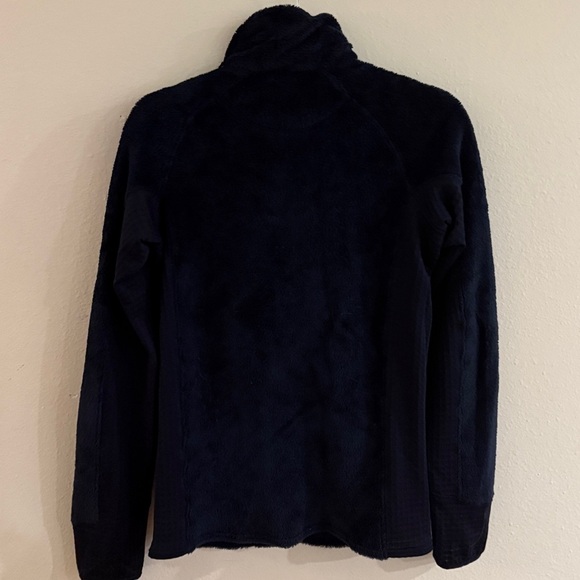 Patagonia Men's sz S Dark Blue R2 Fleece Jacket  Red Accents zip front retool - Picture 4 of 8